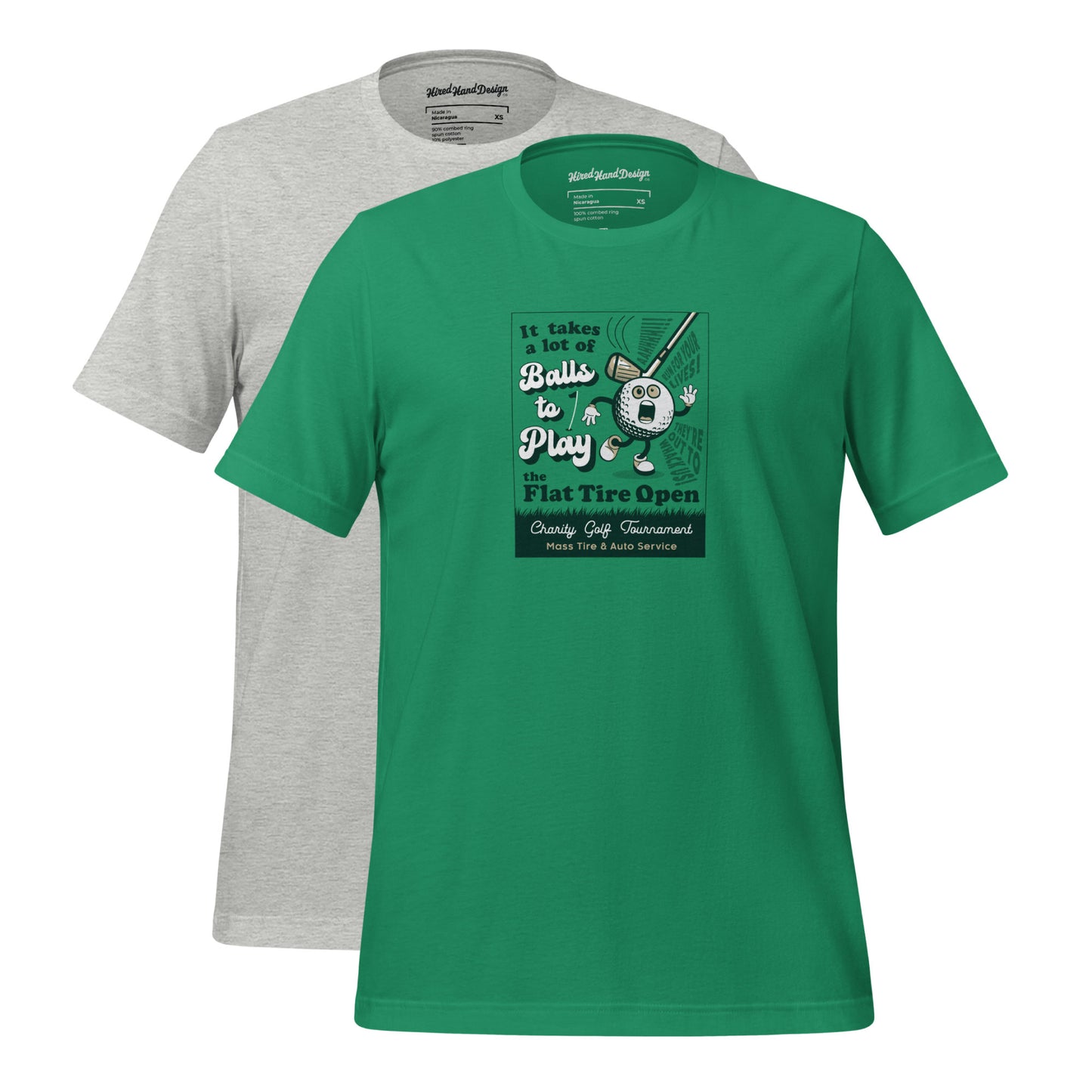 Flat Tire Open: Unisex T-shirt / It Takes a Lot of Balls...