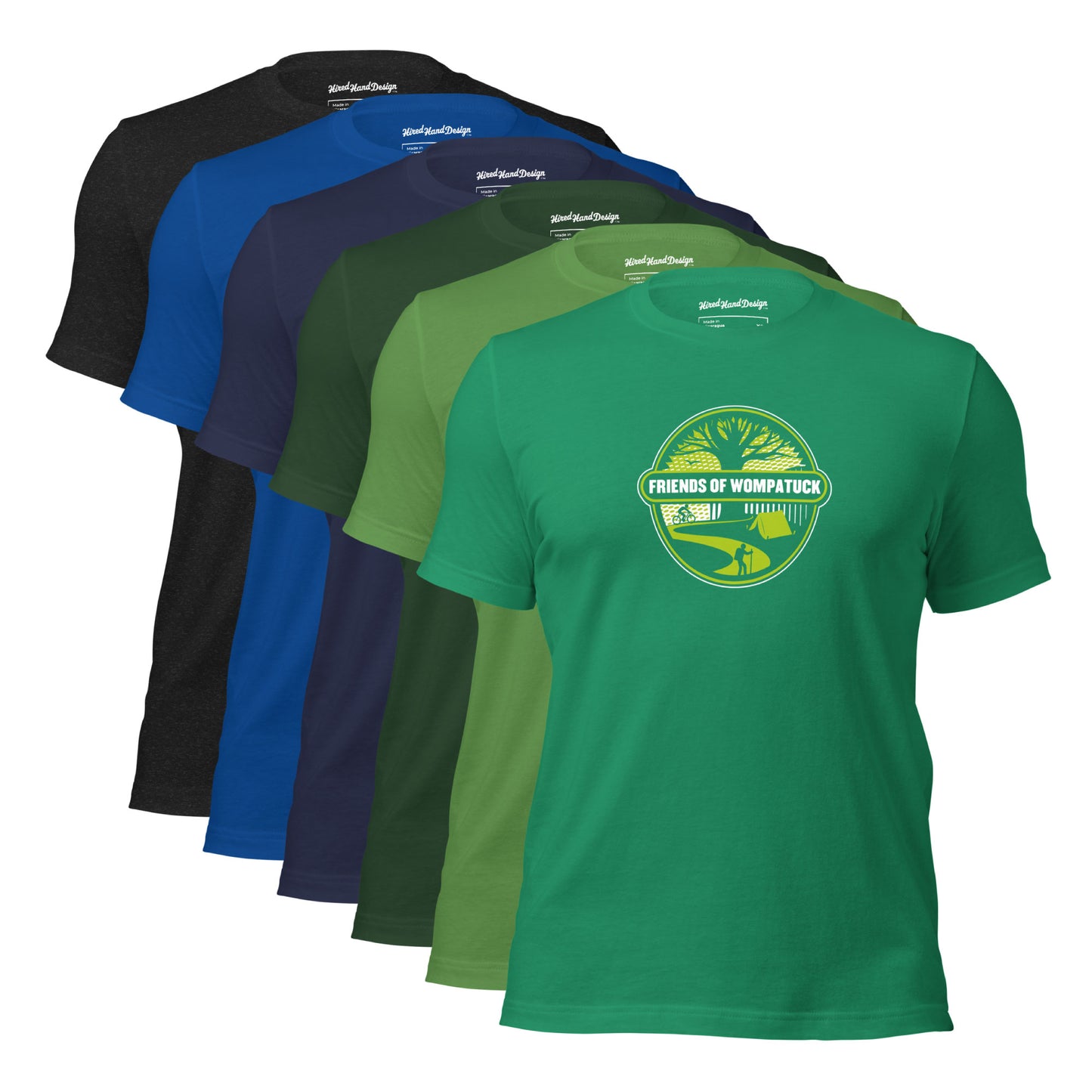 FOW: Unisex T-shirt / Green Logo w/ Dark Tee