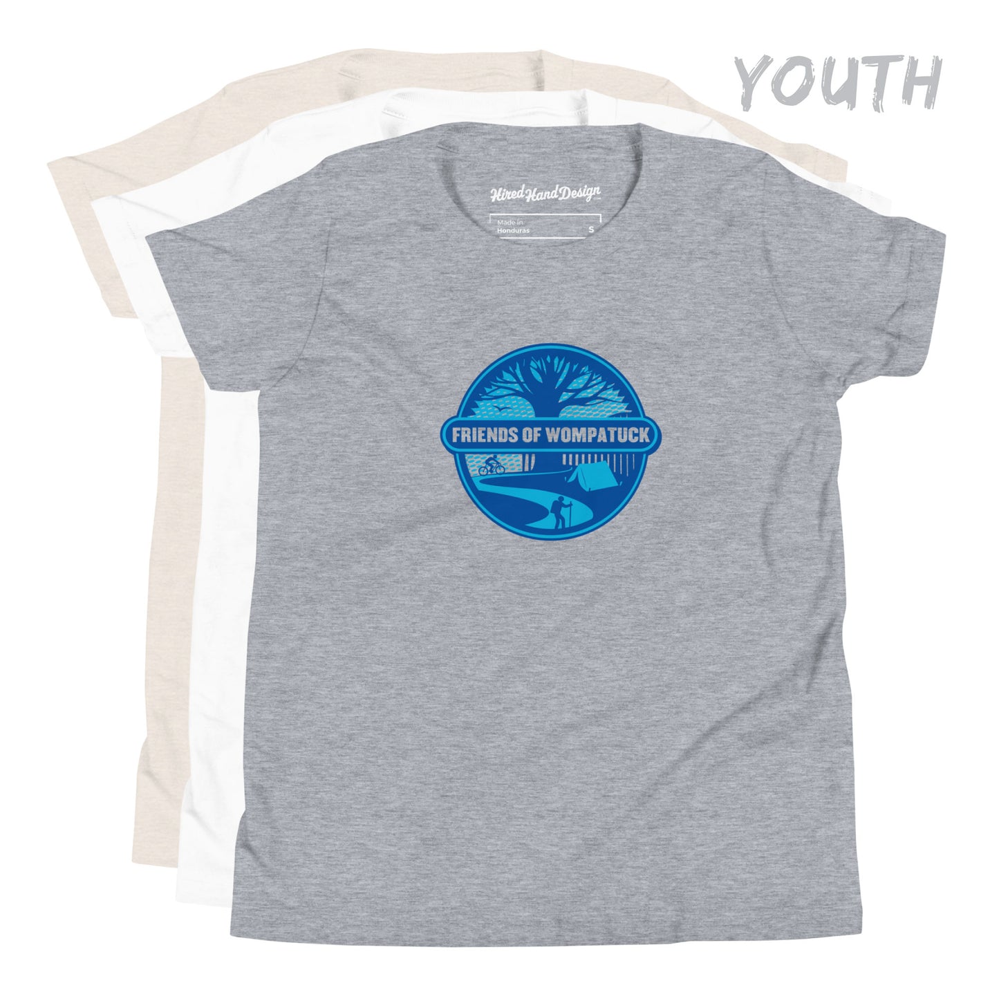 FOW: Youth Short Sleeve T-Shirt / Blue Logo w/ Light Tee