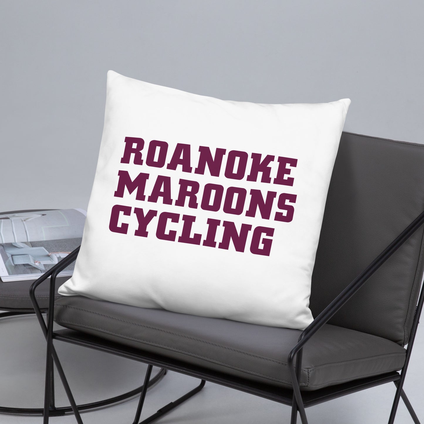 Roanoke Cycling: Throw Pillow / Team Logo