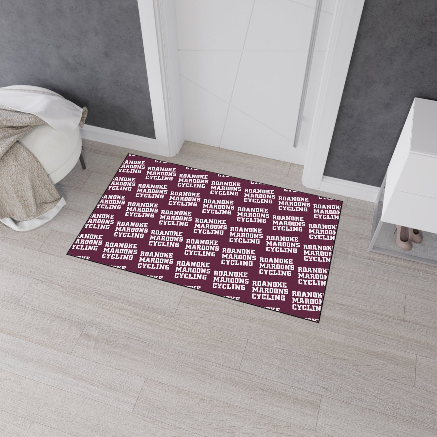 Roanoke Cycling: Heavy Duty Floor Mat / Repeating Pattern / 2 Sizes