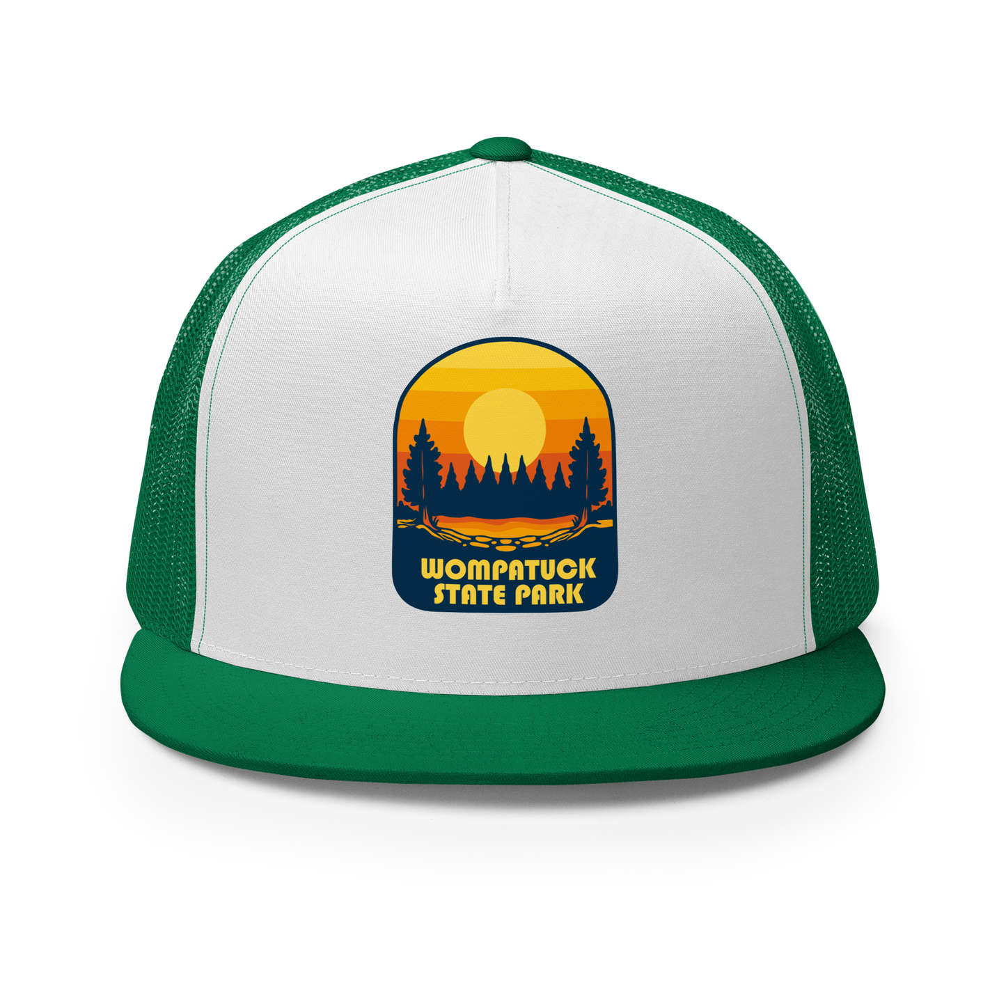 Wompatuck: Trucker Cap / Retro Sunset Badge