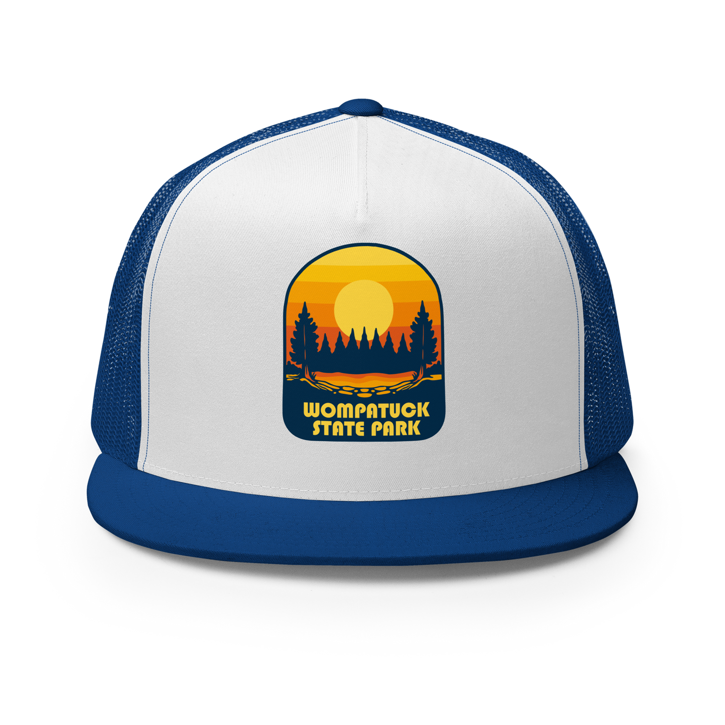 Wompatuck: Trucker Cap / Retro Sunset Badge