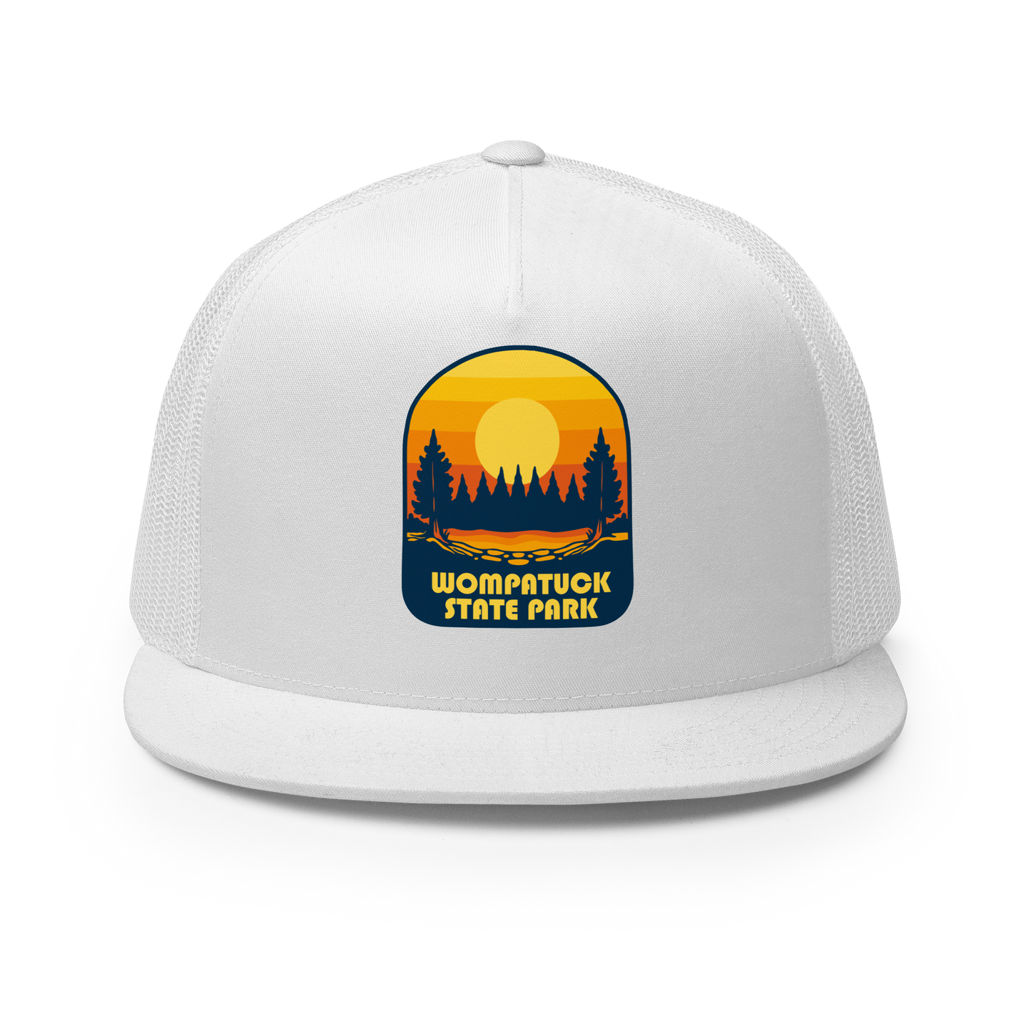 Wompatuck: Trucker Cap / Retro Sunset Badge