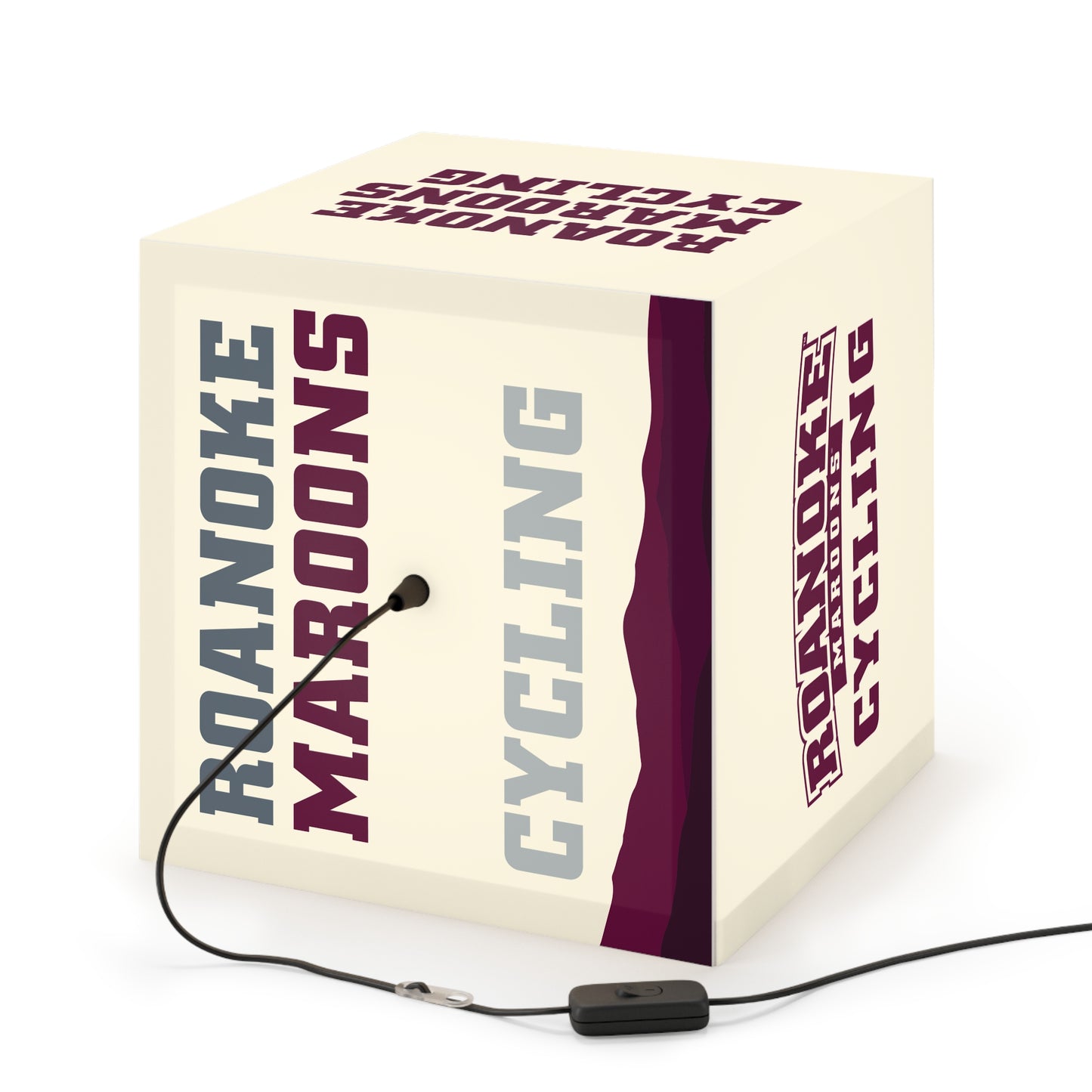 Roanoke Cycling: Light Cube Lamp