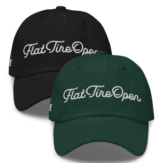 Flat Tire Open: Adjustable Hat / Script Logo