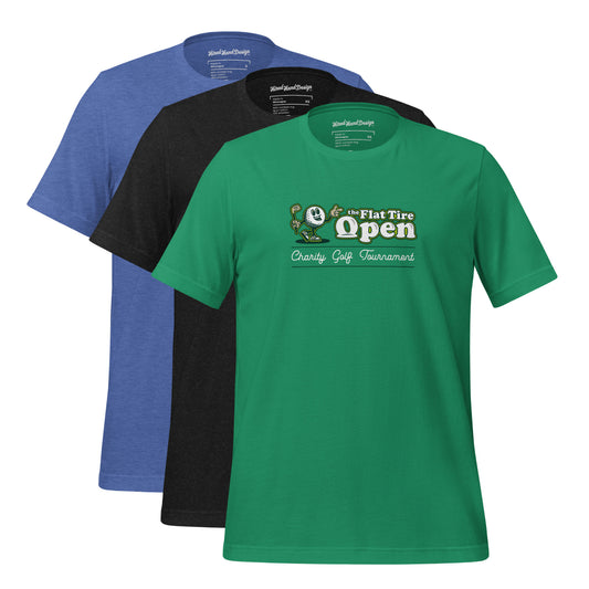 Flat Tire Open: Unisex T-shirt / Classic Logo