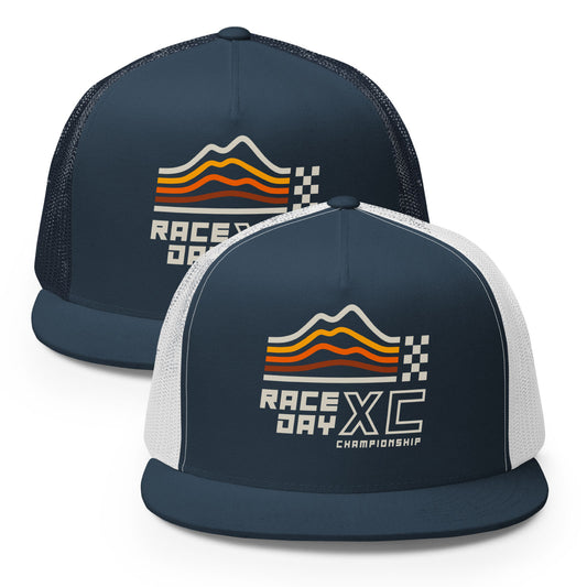 Race Day XC: Flat Bill Printed Trucker Cap