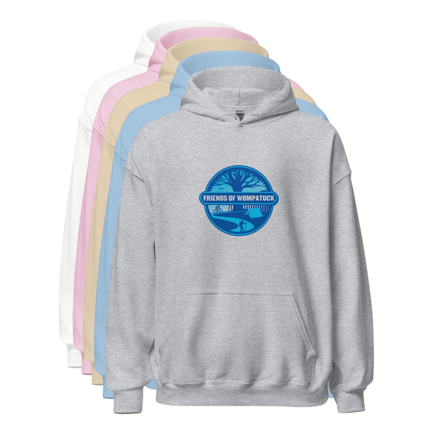 FOW: Unisex Hoodie / Blue Logo w/ Light Hoodie