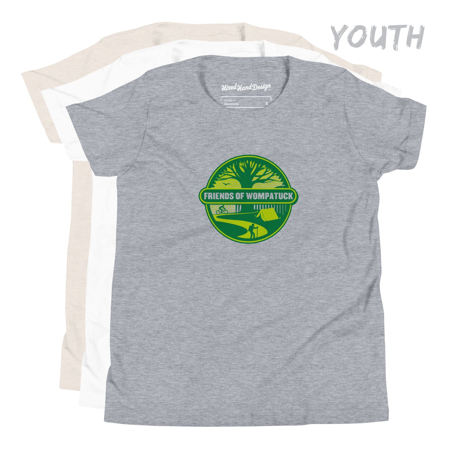 FOW: Youth Short Sleeve T-Shirt / Green Logo w/ Light Tee