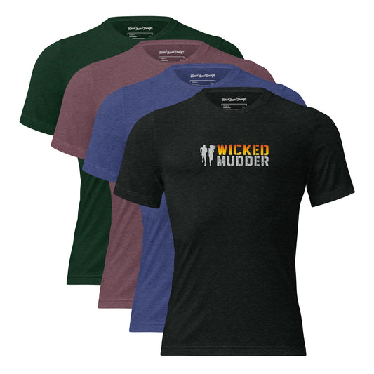 Wicked Mudder: Short Sleeve Unisex T-shirt / Big Print Logo