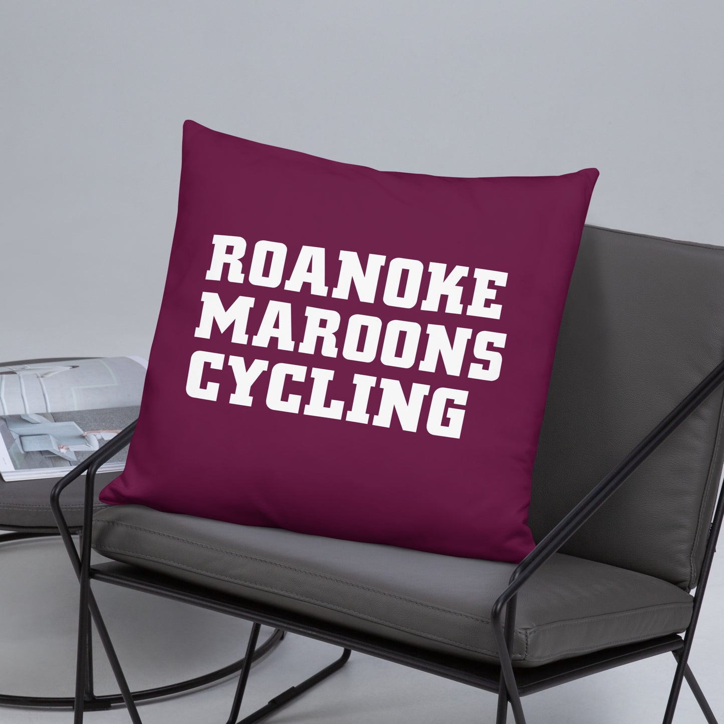 Roanoke Cycling: Throw Pillow / Team Logo