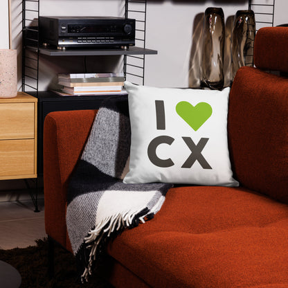 I 💚 CX: Pillow / White
