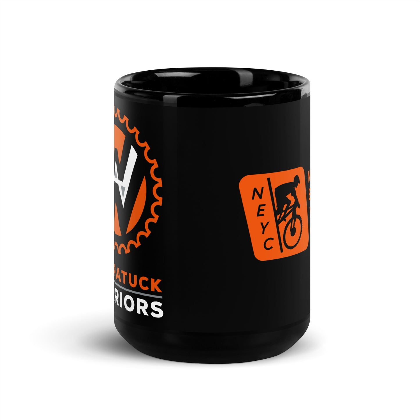 Warriors: 15 oz Black Glossy Mug