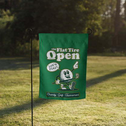 Falt Tire Open: Garden Flag