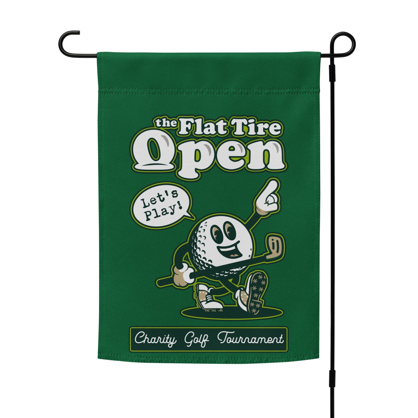 Falt Tire Open: Garden Flag
