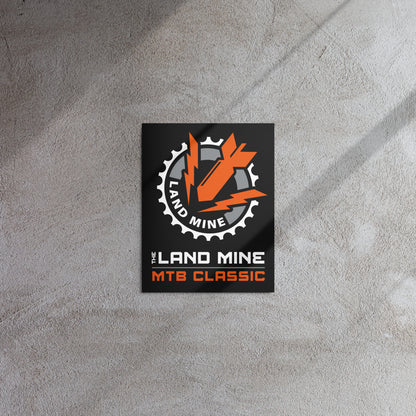 Landmine MTB: Metal Print / Classic Logo