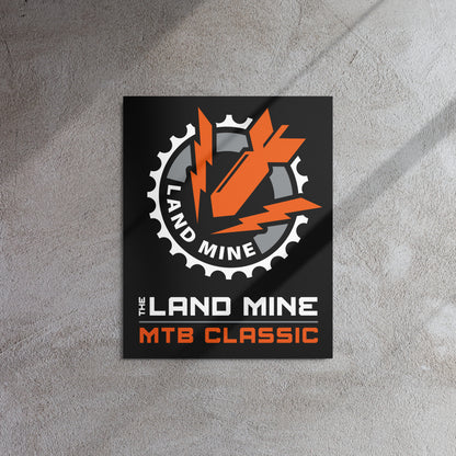 Landmine MTB: Metal Print / Classic Logo