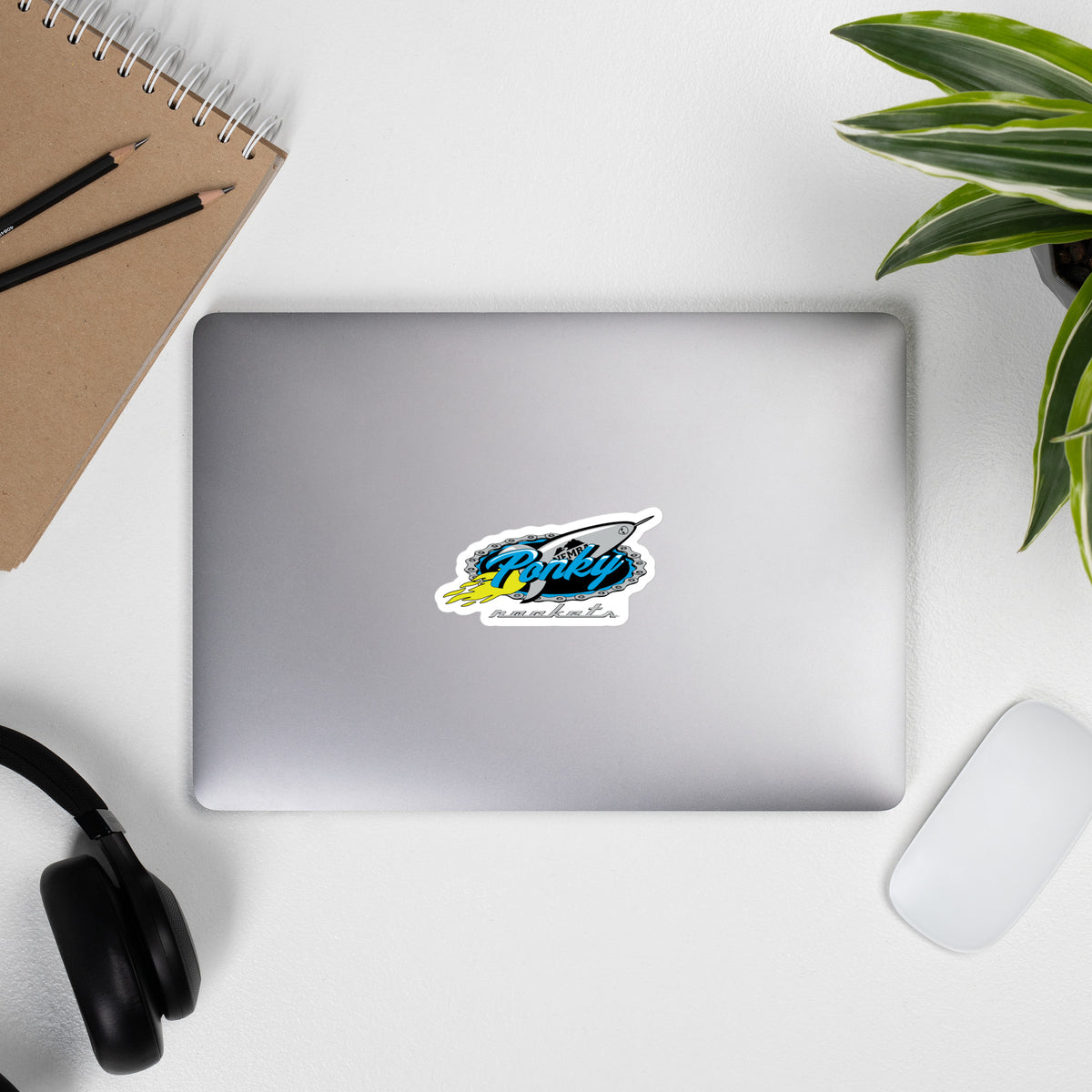 Ponky Rockets: 4" & 5.5" Stickers