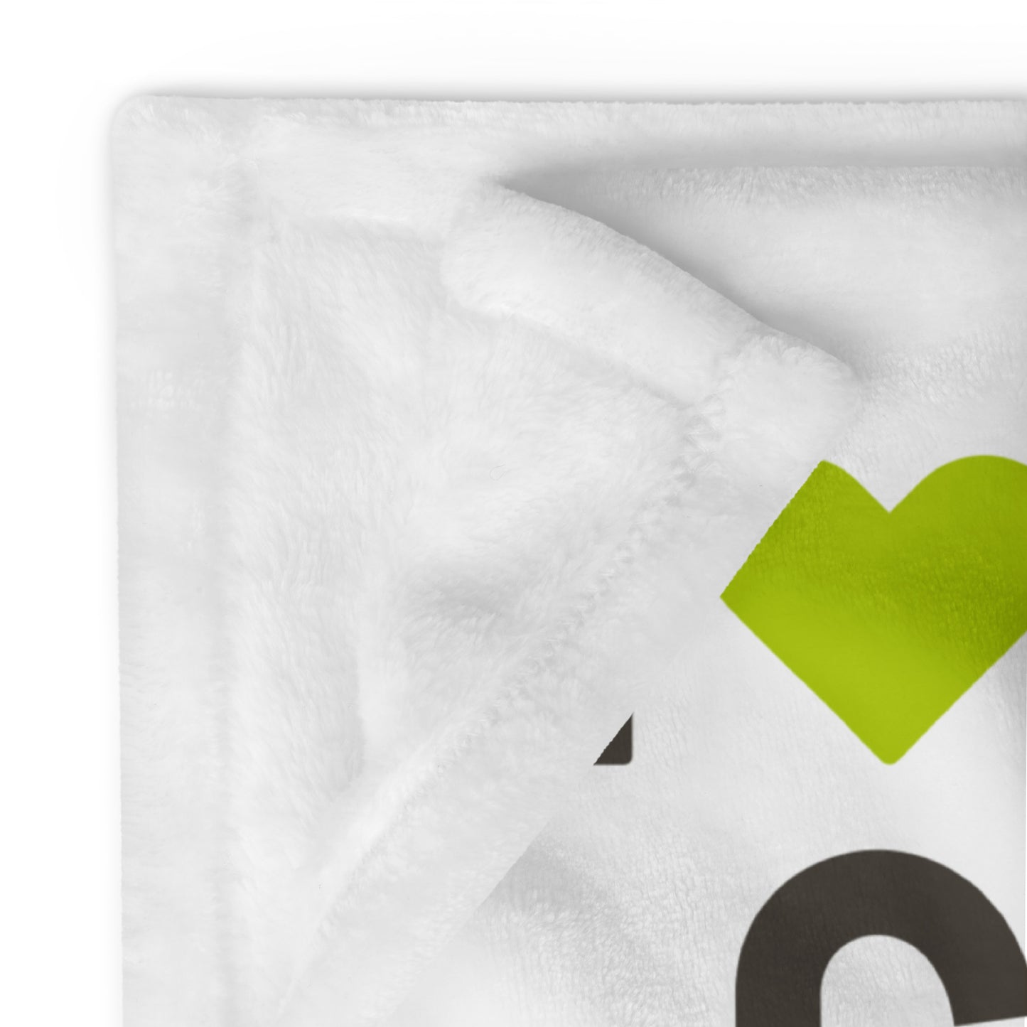 I 💚 CX: Throw Blanket / White