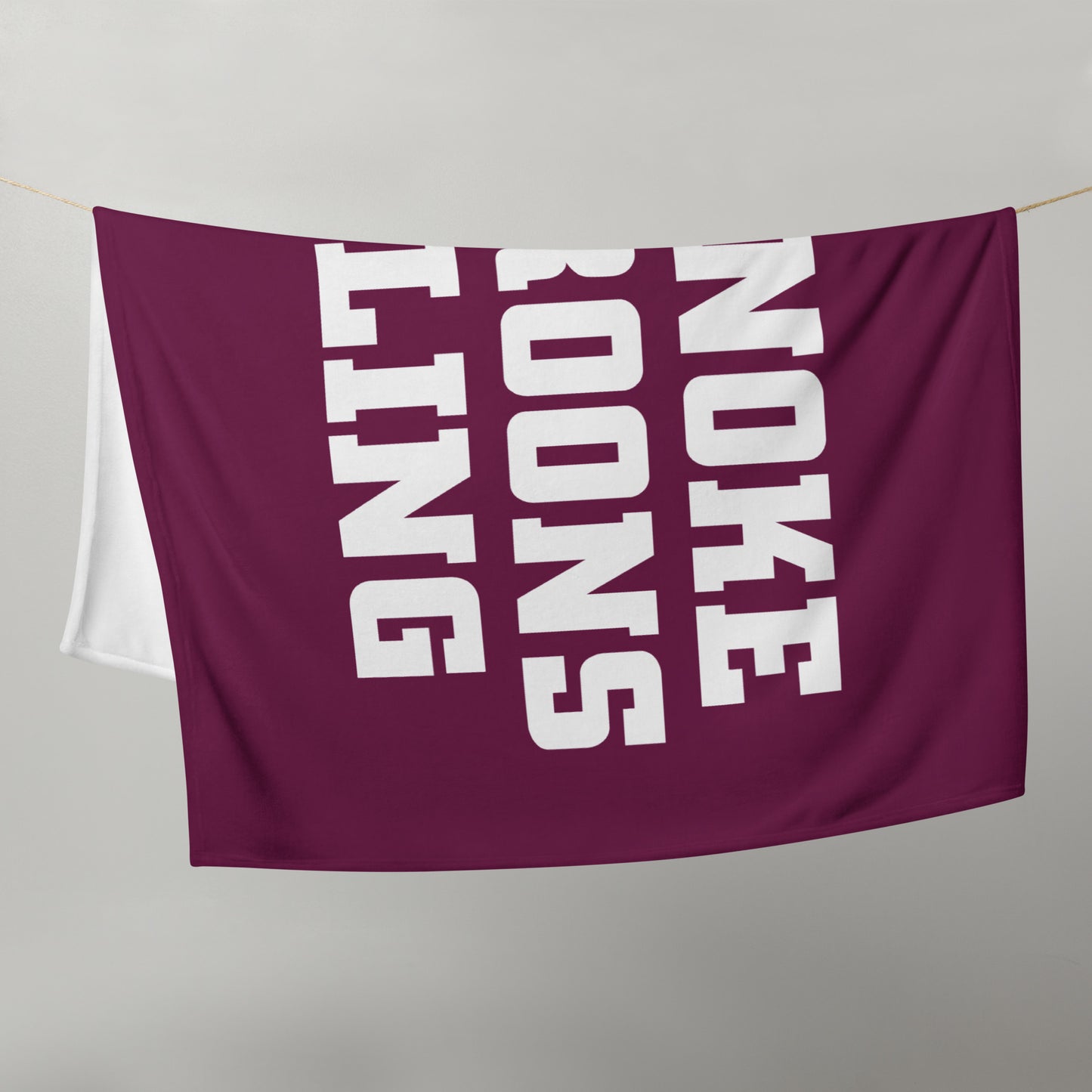 Roanoke Cycling: Light-Weight Throw Blanket / Maroon