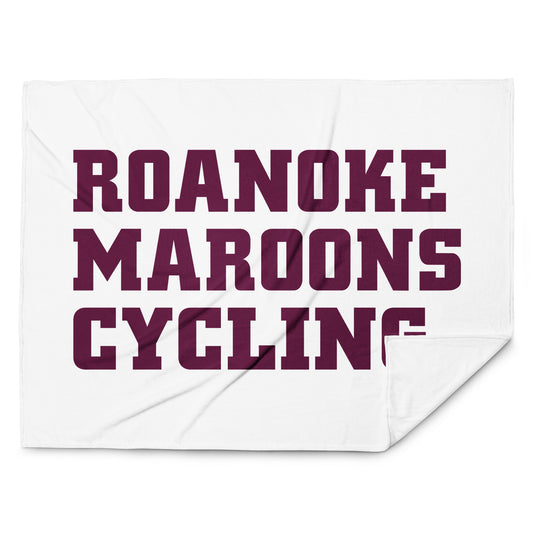 Roanoke Cycling: Light-Weight Throw Blanket / White