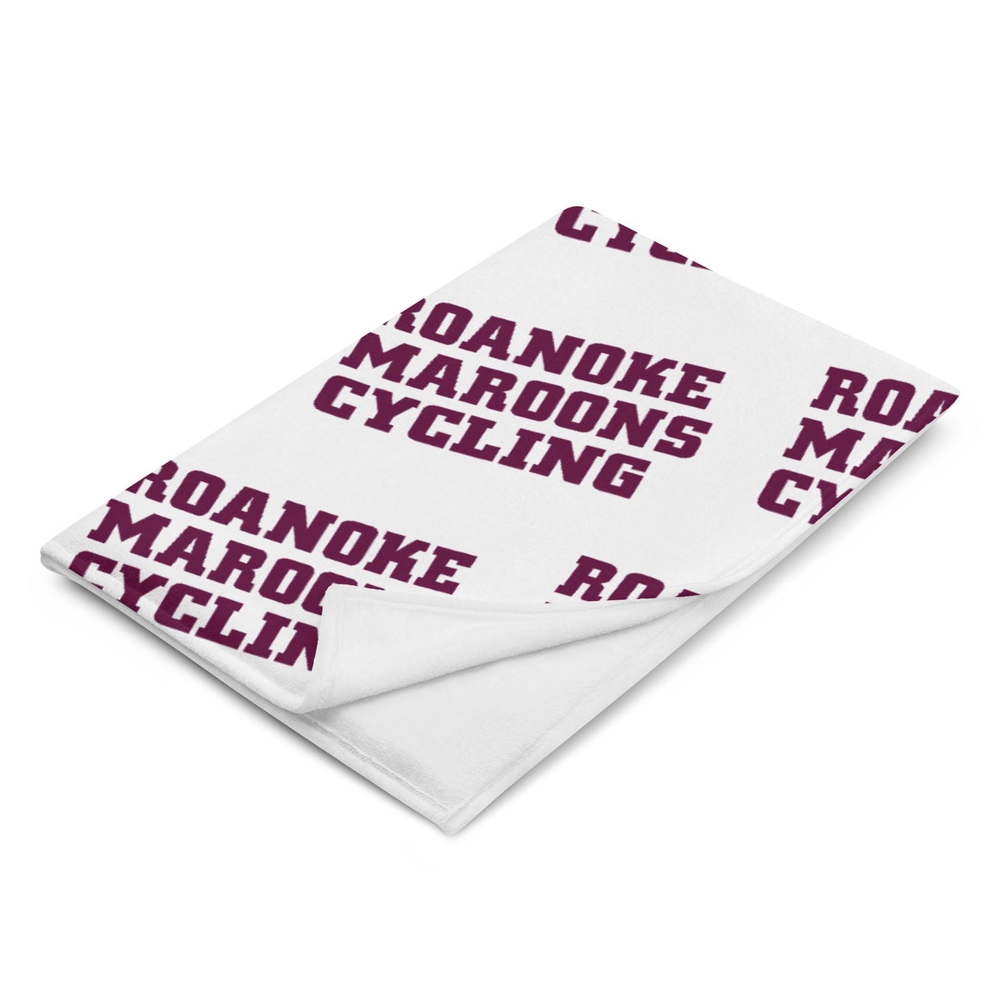 Roanoke Cycling: Light-Weight Throw Blanket / Repeating Logo