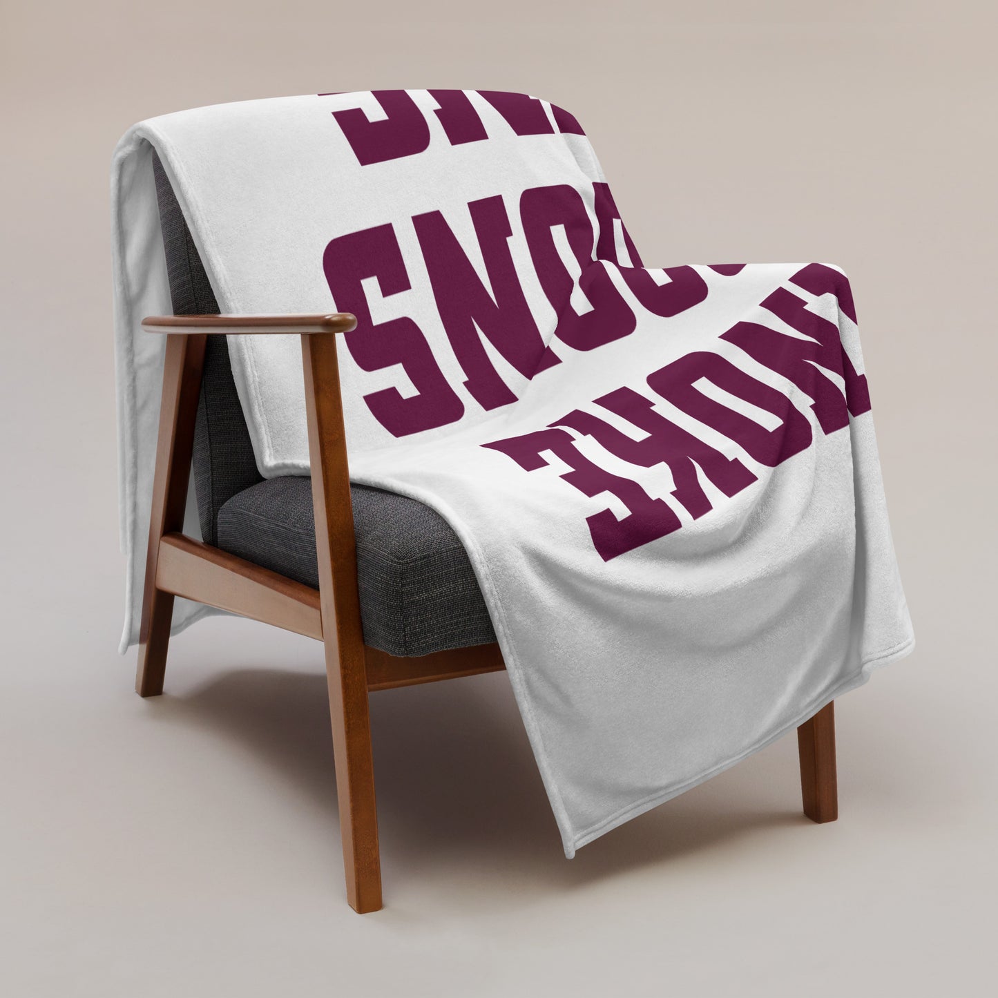 Roanoke Cycling: Light-Weight Throw Blanket / White