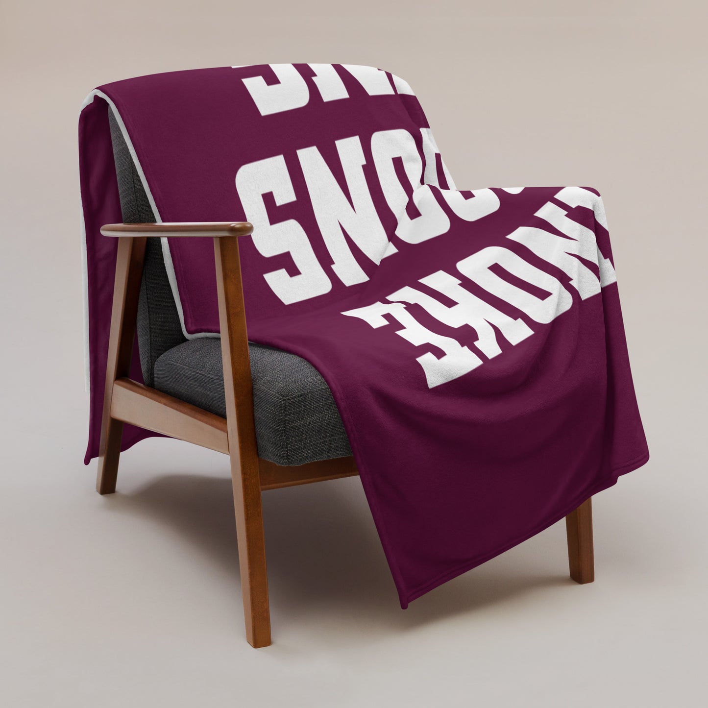 Roanoke Cycling: Light-Weight Throw Blanket / Maroon