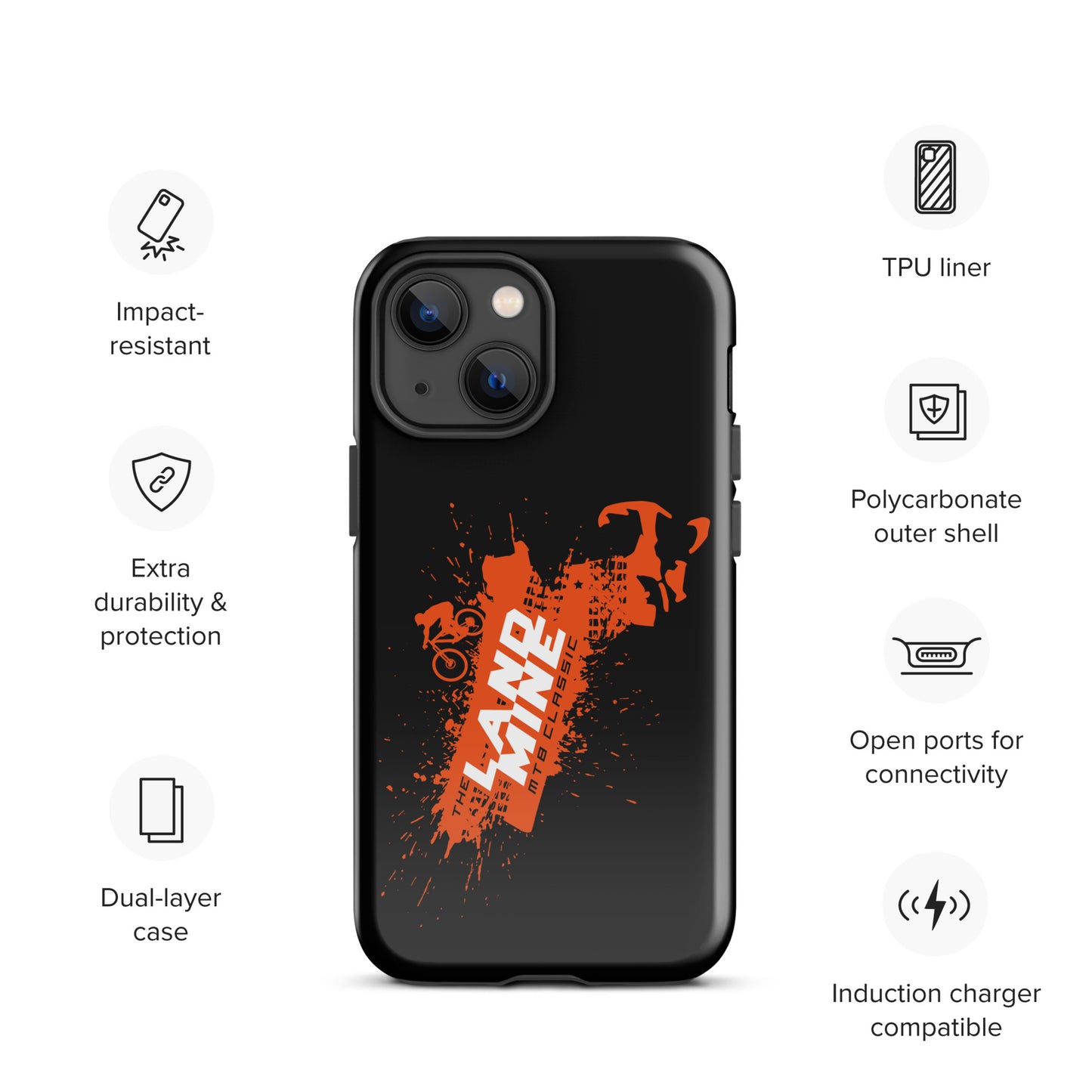 LandmineMTB: Tough Case for iPhone® / Muddy MA