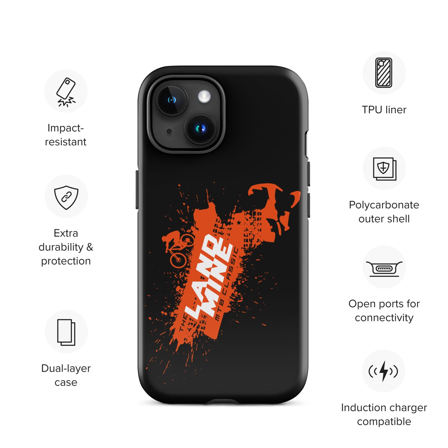 LandmineMTB: Tough Case for iPhone® / Muddy MA