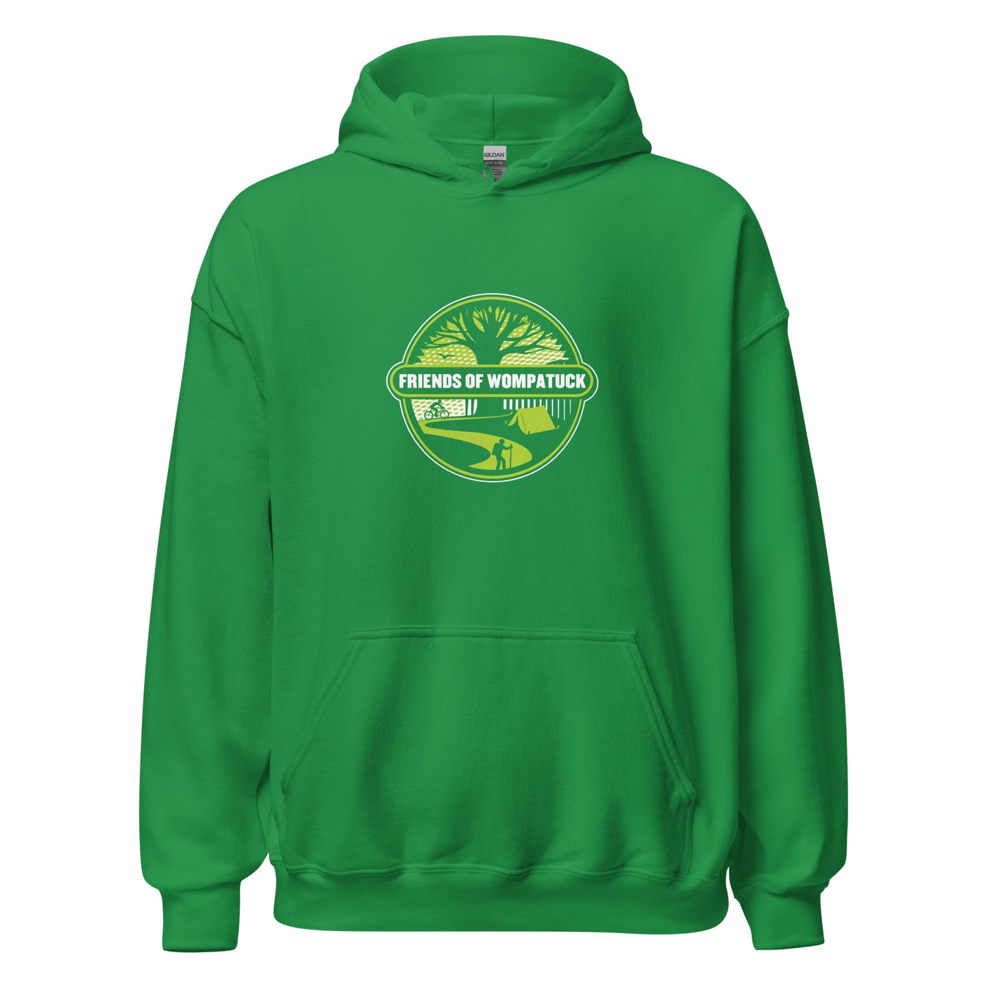 FOW: Unisex Hoodie / Green Logo w/ Dark Hoodie