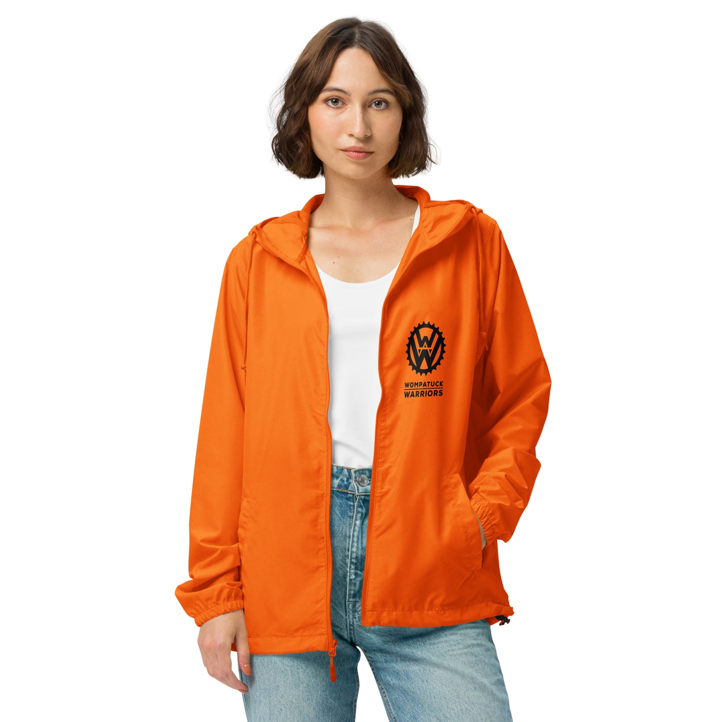 Warriors: Unisex Zip Up Windbreaker / Orange