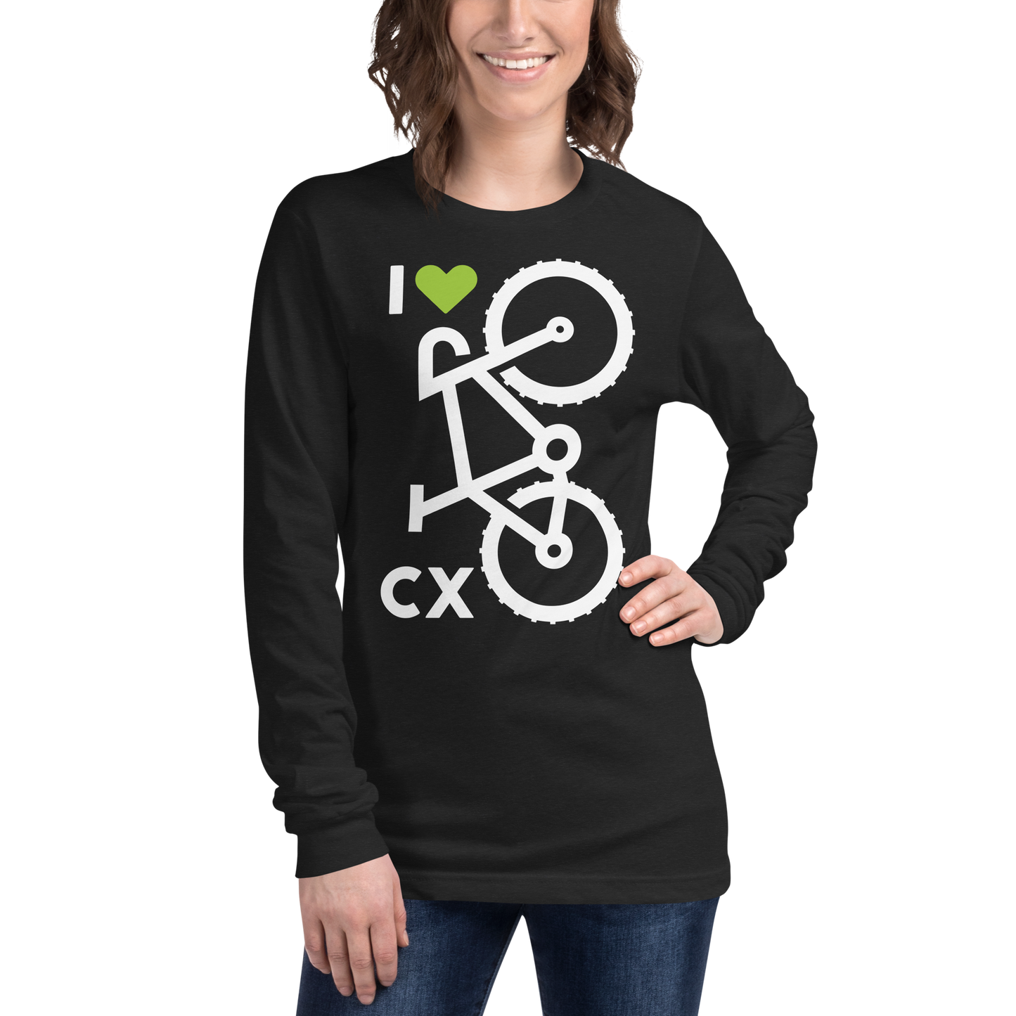I 💚 CX: Unisex Long Sleeve T-shirt / Dark
