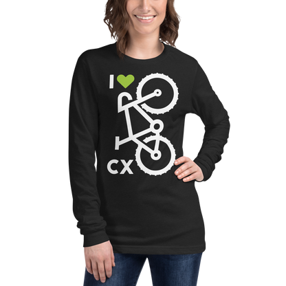 I 💚 CX: Unisex Long Sleeve T-shirt / Dark