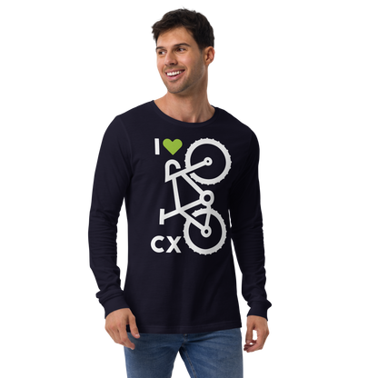 I 💚 CX: Unisex Long Sleeve T-shirt / Dark