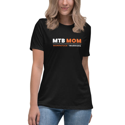 Warriors: Women's Relaxed T-Shirt / "MTB MOM" / Black