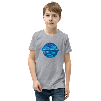 FOW: Youth Short Sleeve T-Shirt / Blue Logo w/ Light Tee