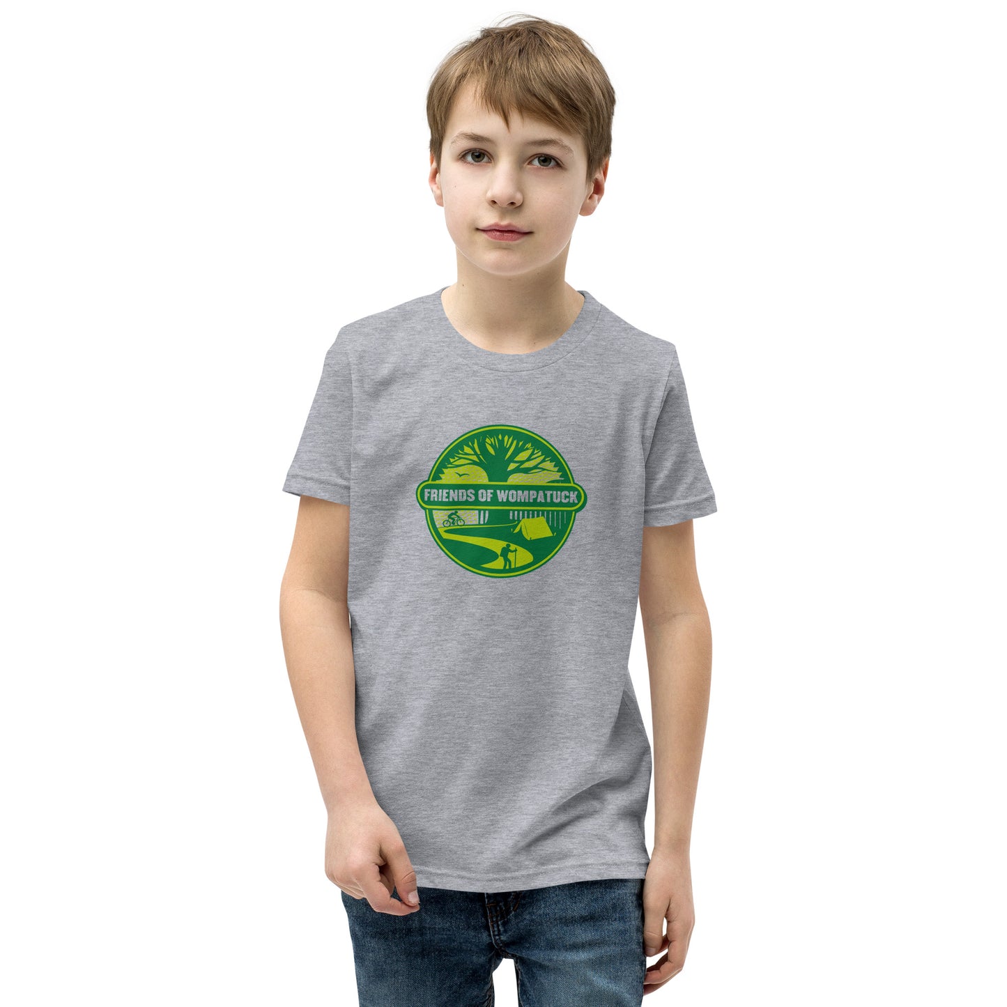 FOW: Youth Short Sleeve T-Shirt / Green Logo w/ Light Tee